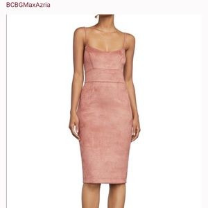Pink suede BCBG dress
